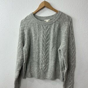 H&M Gray Cable Knit Sweater
